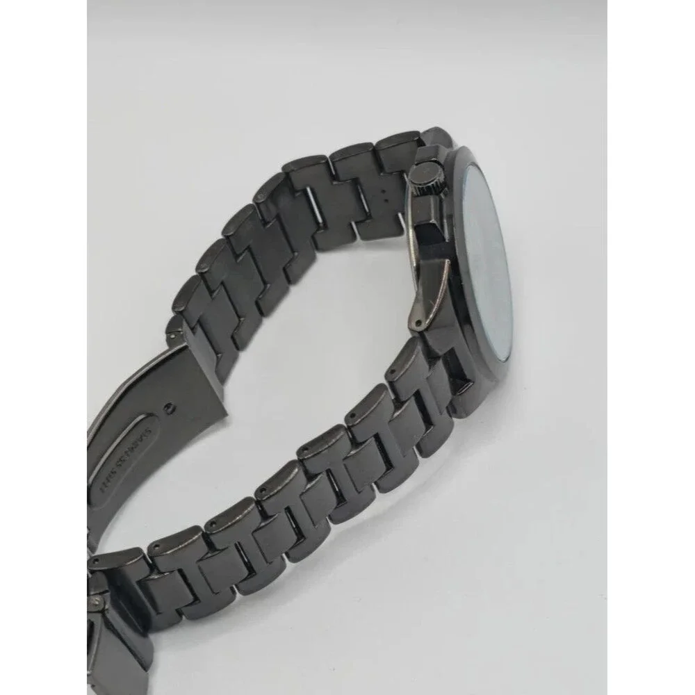 American Exchange Men's Gunmetal Quartz Watch Set 9709U-42-D30